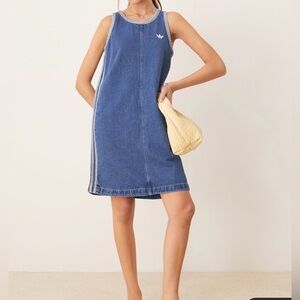 Adidas Originals Adicolor 90's Denim Dress in blue
